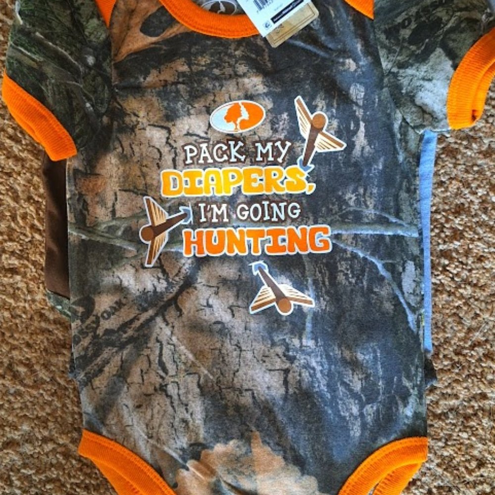 Mossy Oak 3 Pc Set Onesies Size 12mth